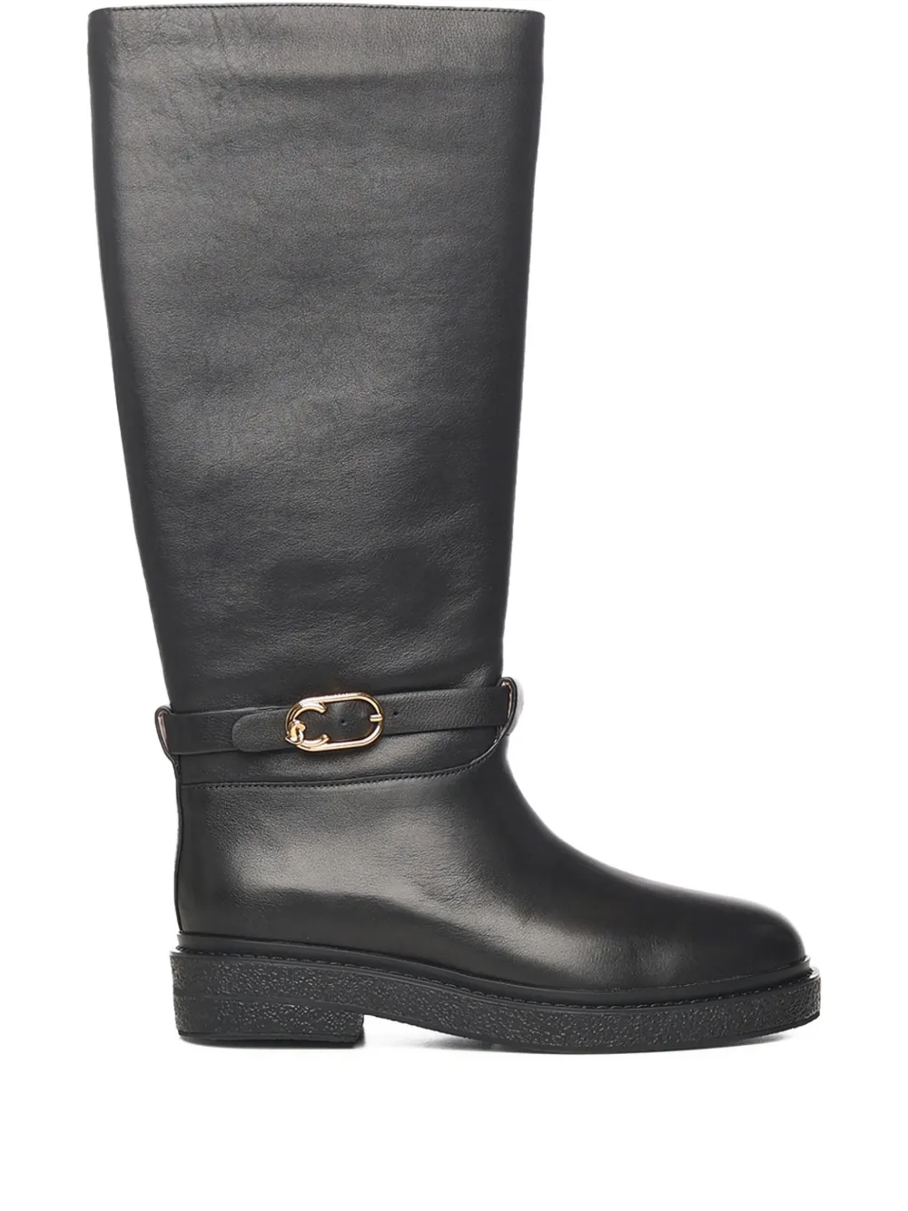 Coccinelle botas con correa y hebilla | negro | Image 1