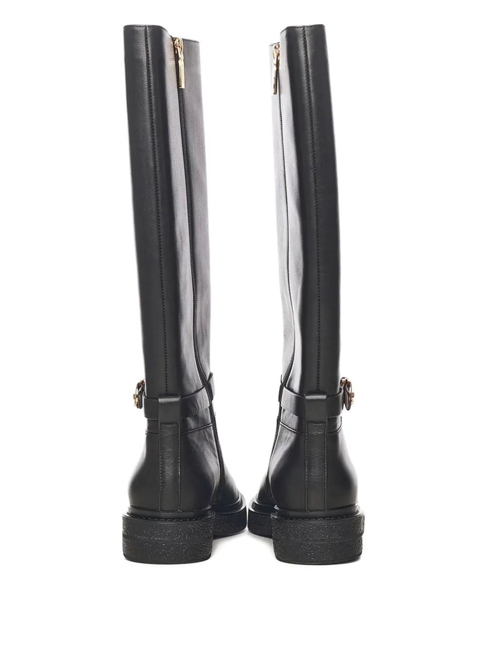 Coccinelle Leather C-saddle Boots In Black