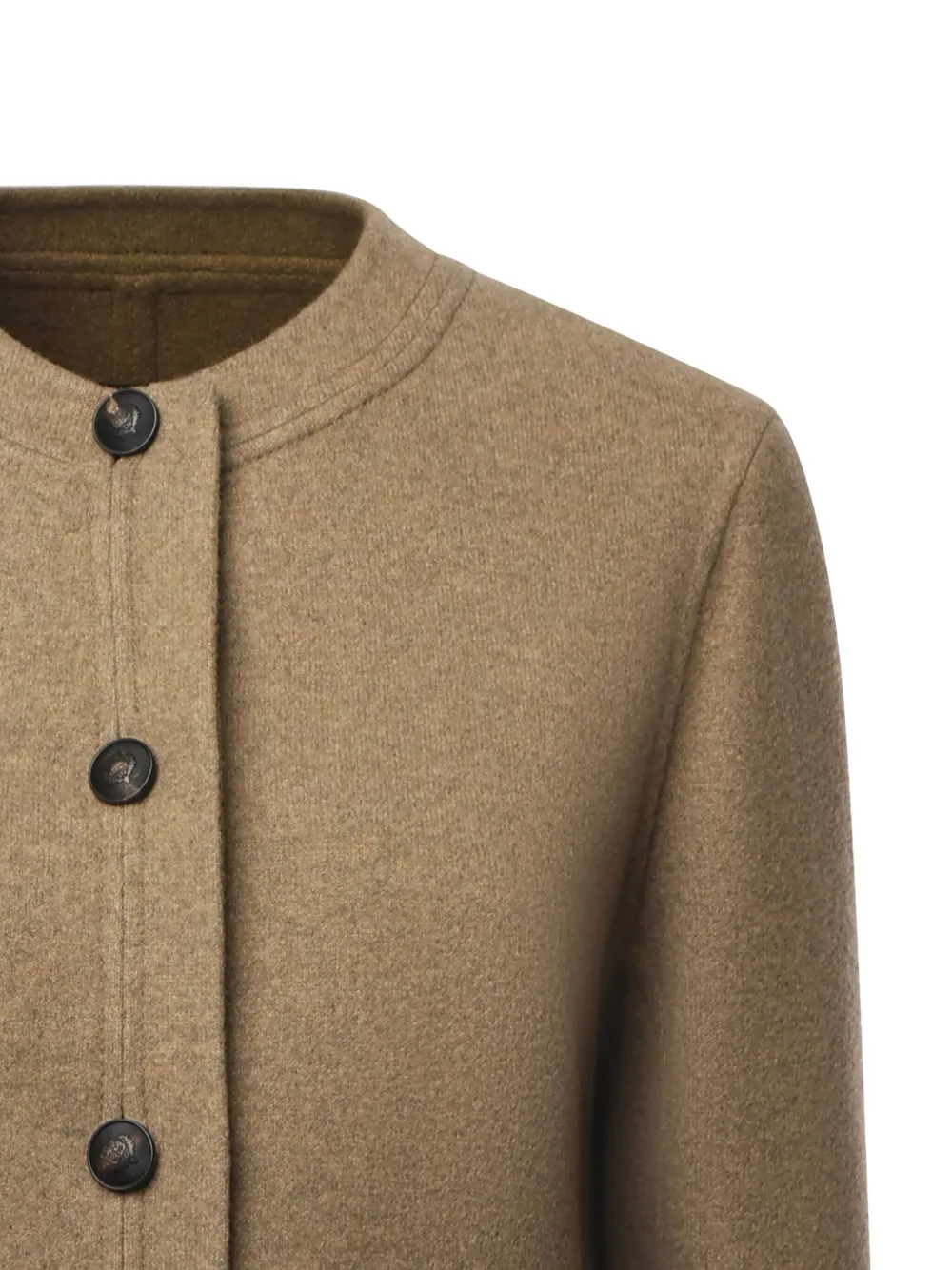 Loro Piana Kiri Buttoned Coat In Brown