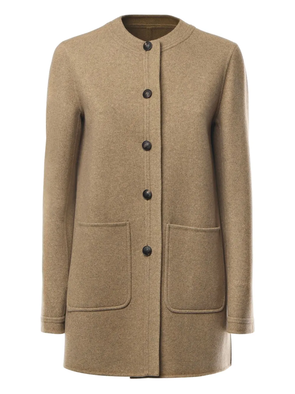 Loro Piana Kiri Buttoned Coat In Brown