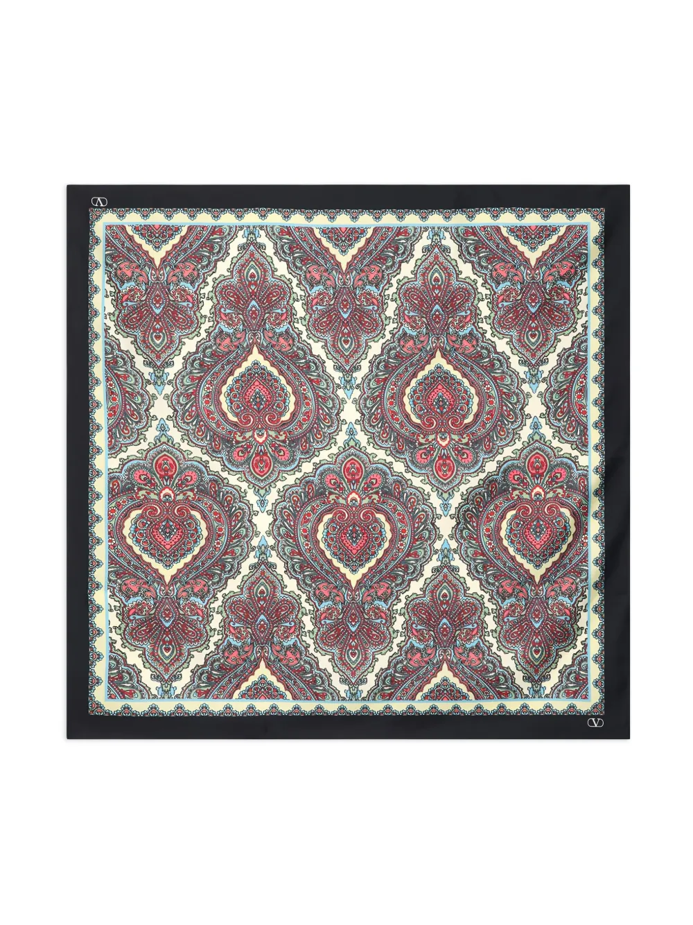 Valentino Paisley-pattern Scarf In Neutral