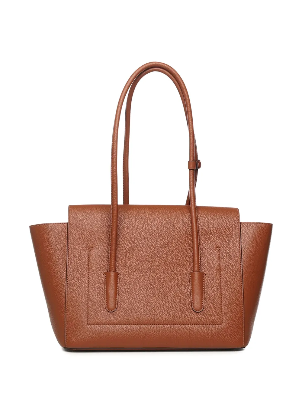 Coccinelle Double Beat leather tote bag - Bruin