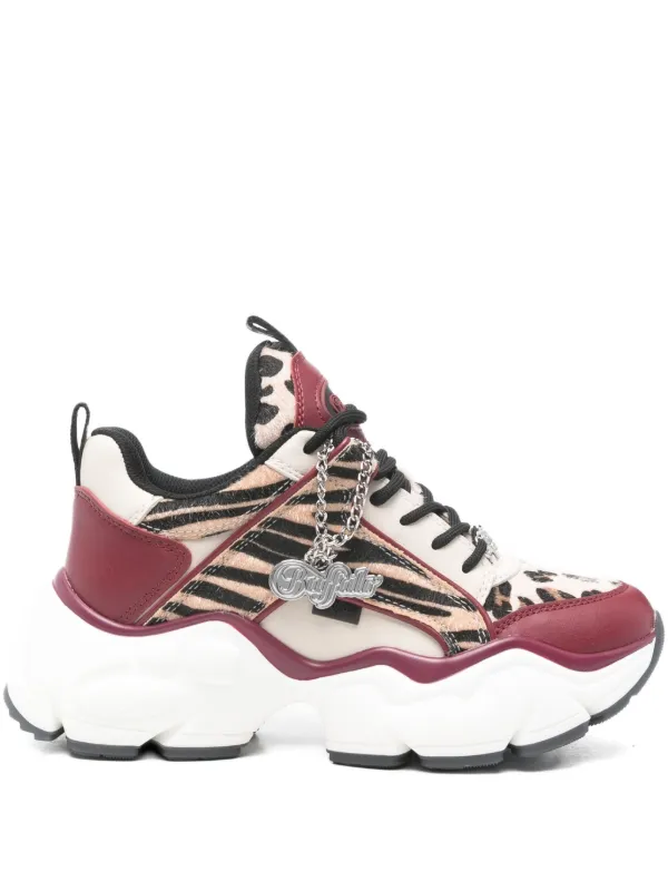 Buffalo Binary Glam animal-print Sneakers Red FARFETCH ZA