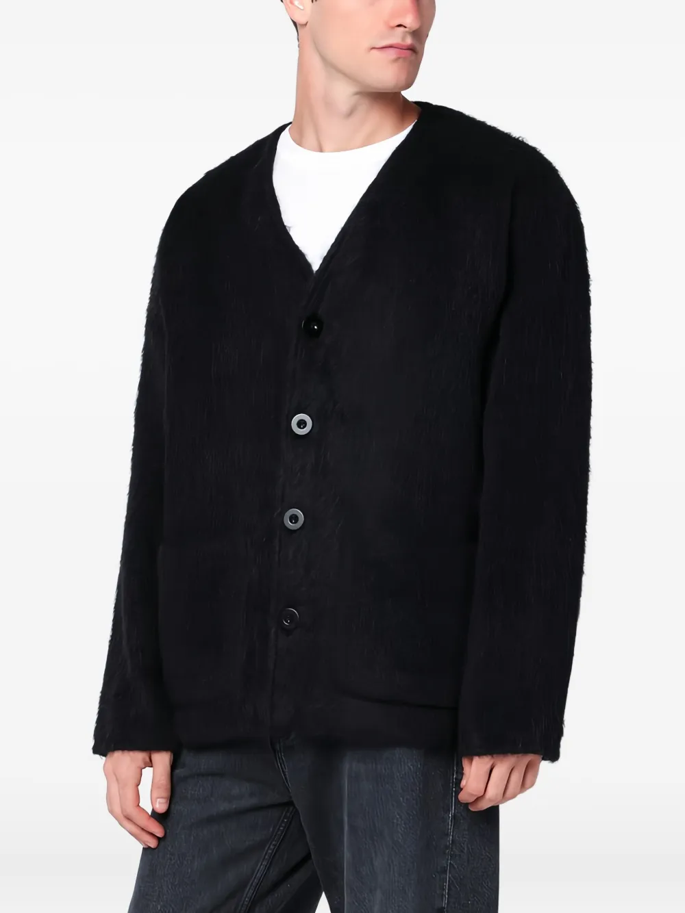 Our Legacy Buttoned Long-sleeves Cardigan In Black