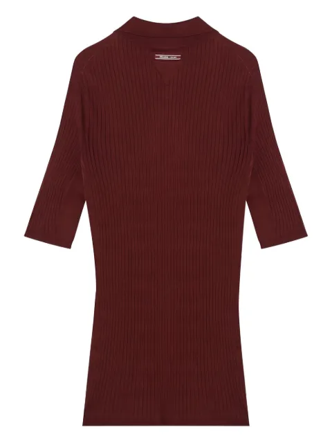 Prada ribbed polo top