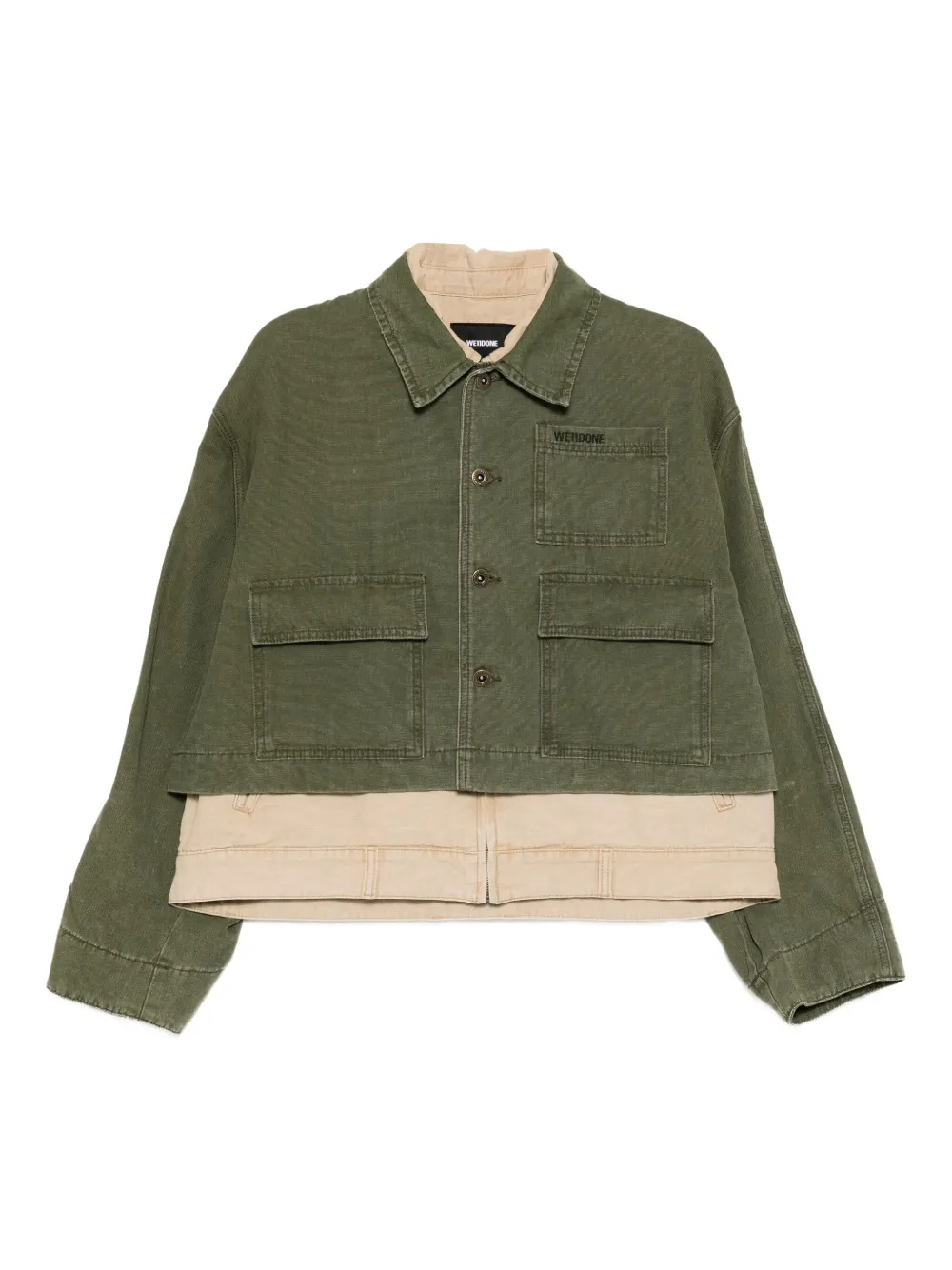 We11done doubled wrok jacket | Green | Image 1