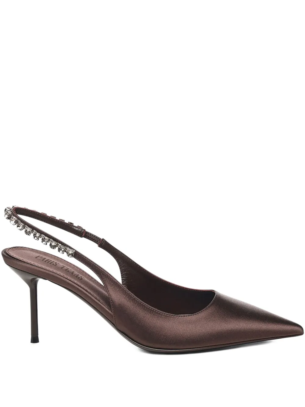 Paris Texas 70mm Lidia Slingback Pumps In Brown