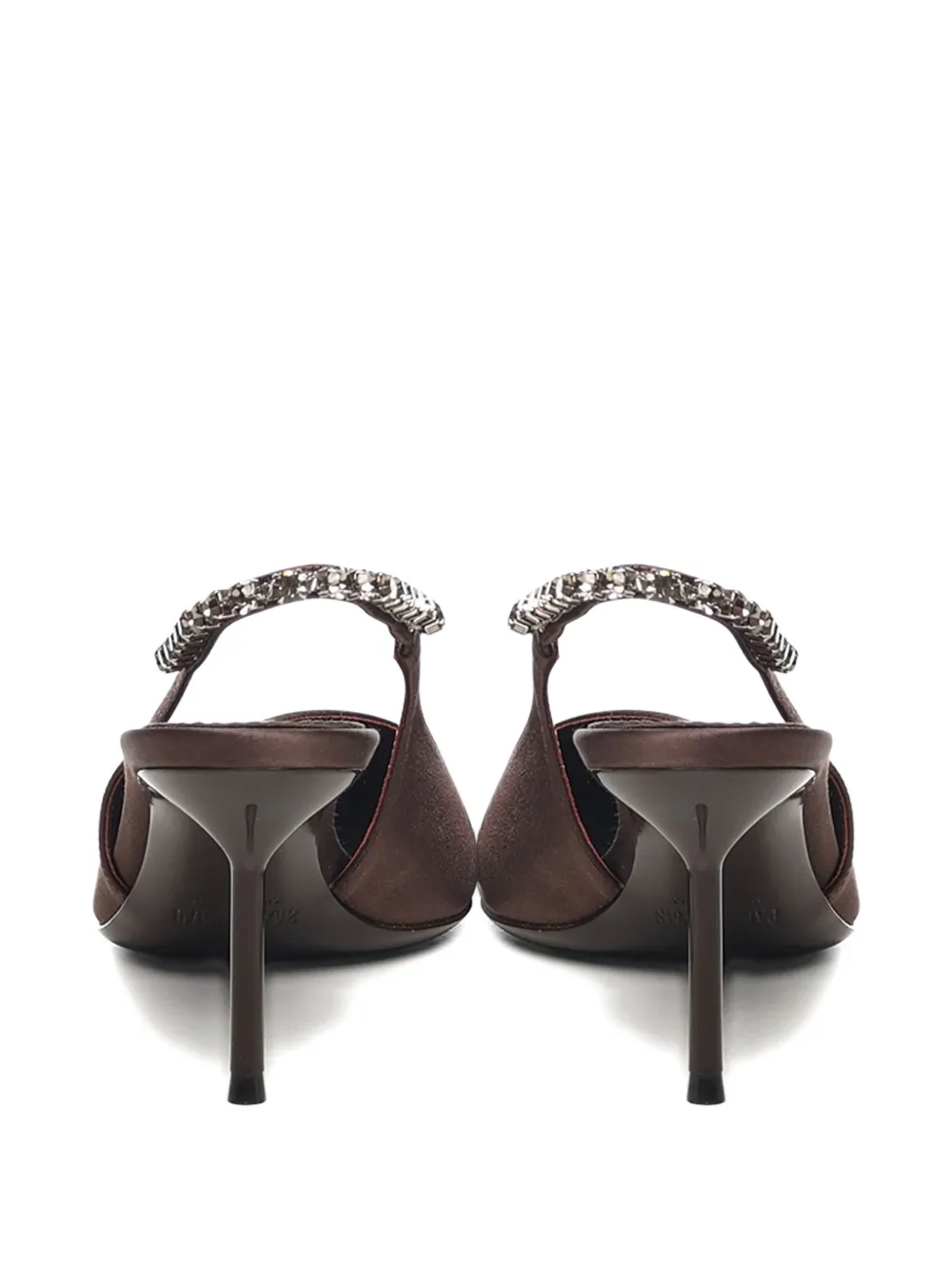Paris Texas 70mm Lidia Slingback Pumps In Brown