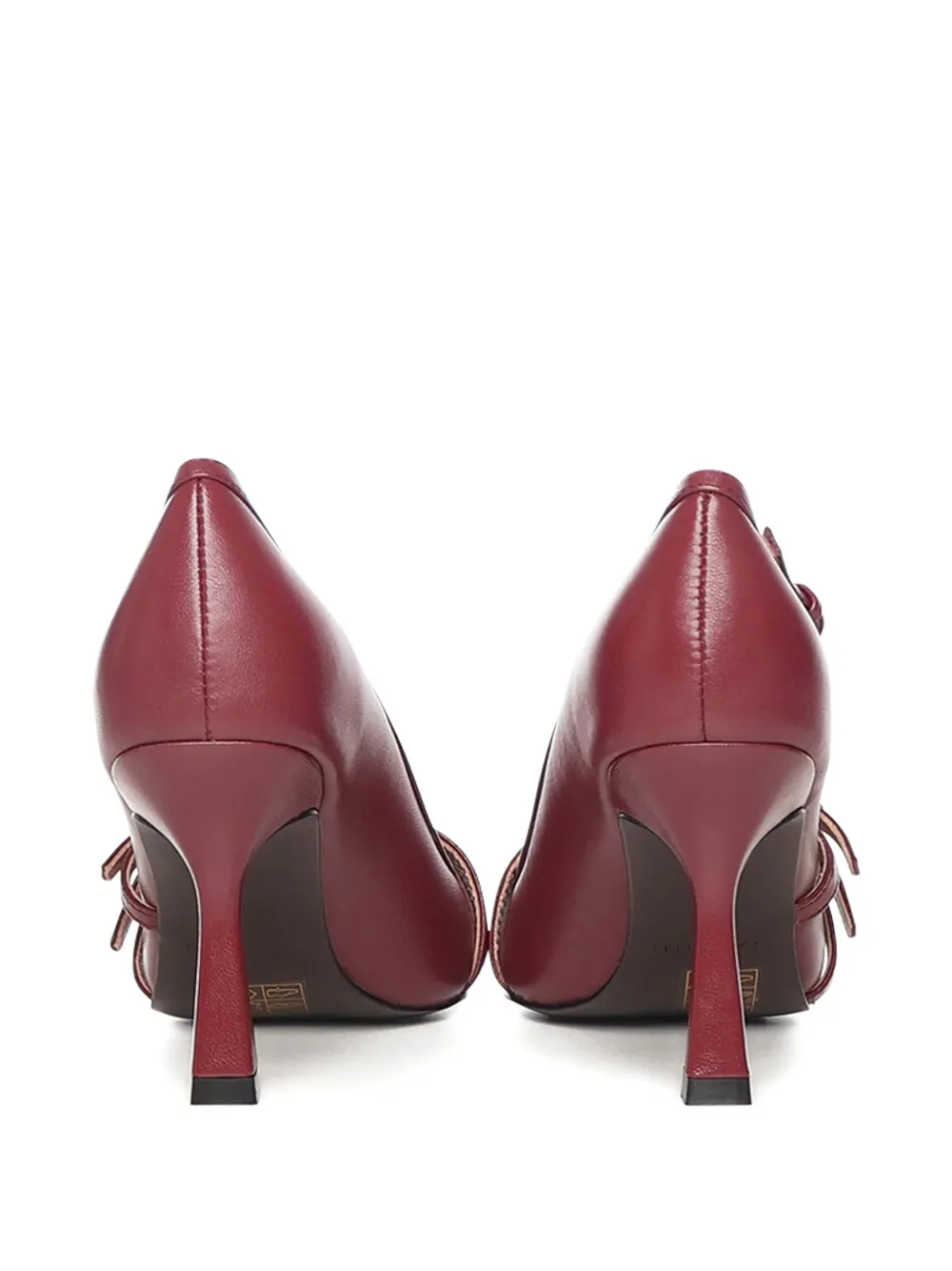 Coccinelle 85mm Fernanda Buckle Strap Pumps In Red