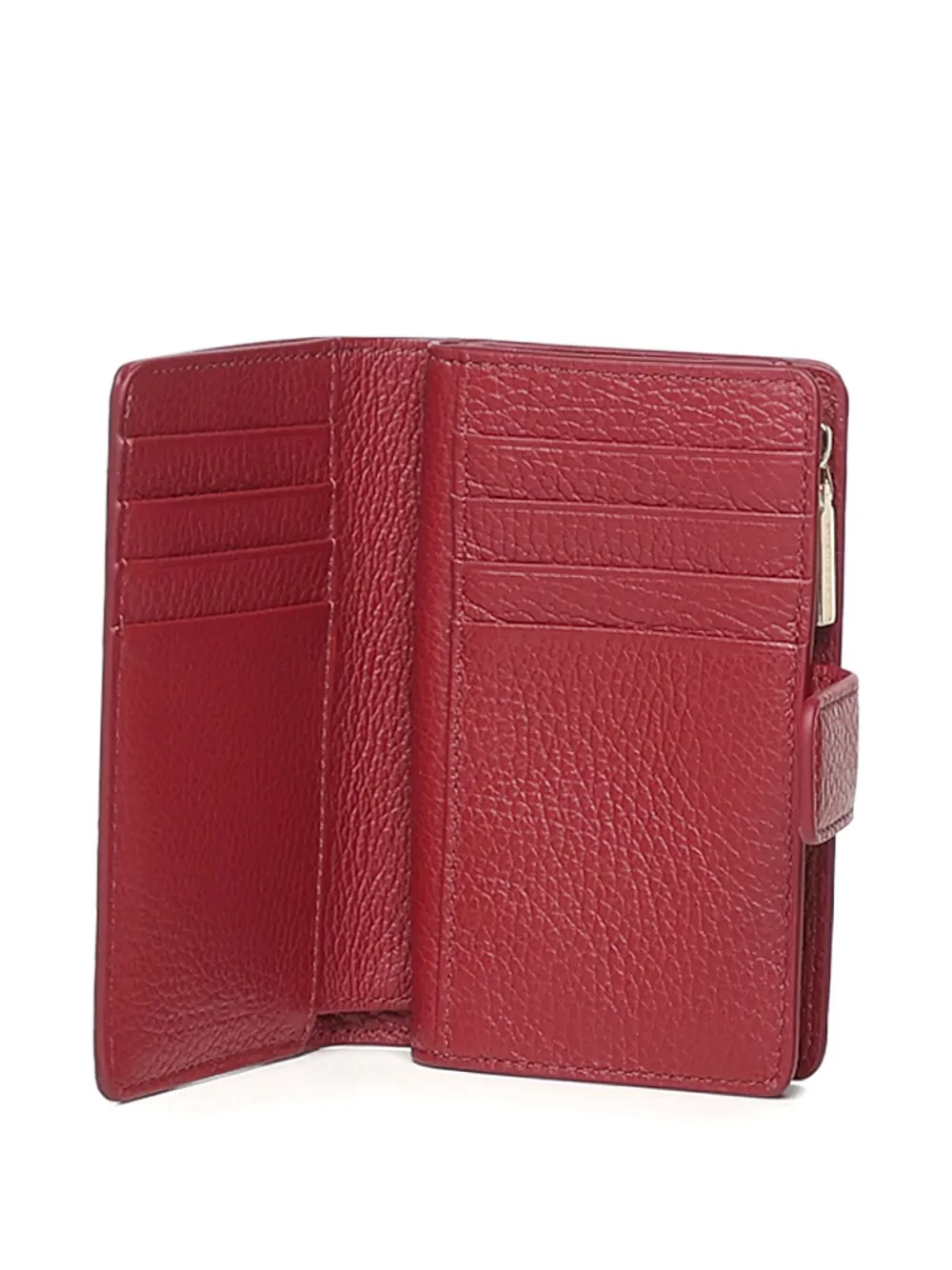 Coccinelle Snap Button Wallet In Red