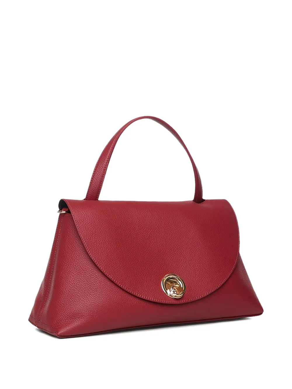 Coccinelle Nikla leren schoudertas met draaislot Rood