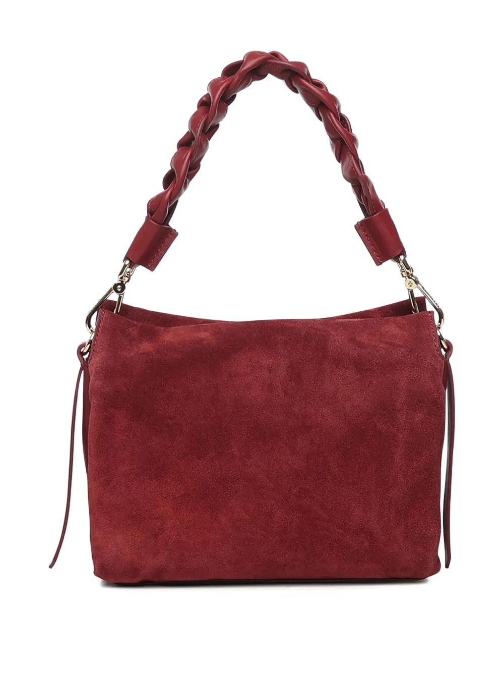 Coccinelle braided handle tote bag - Rood