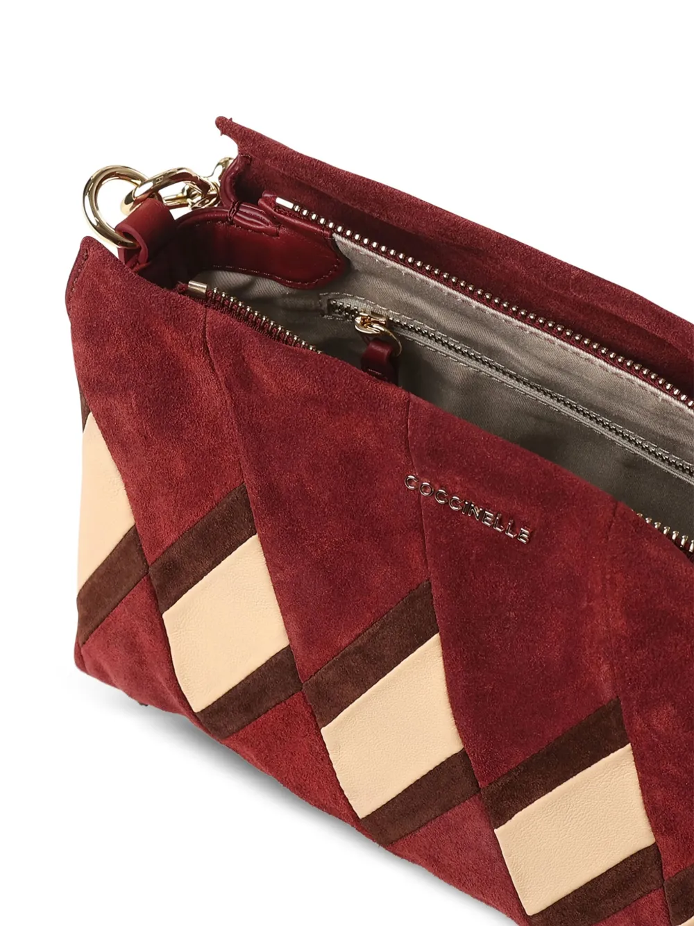 Coccinelle Shopper met gevlochten hendel Rood
