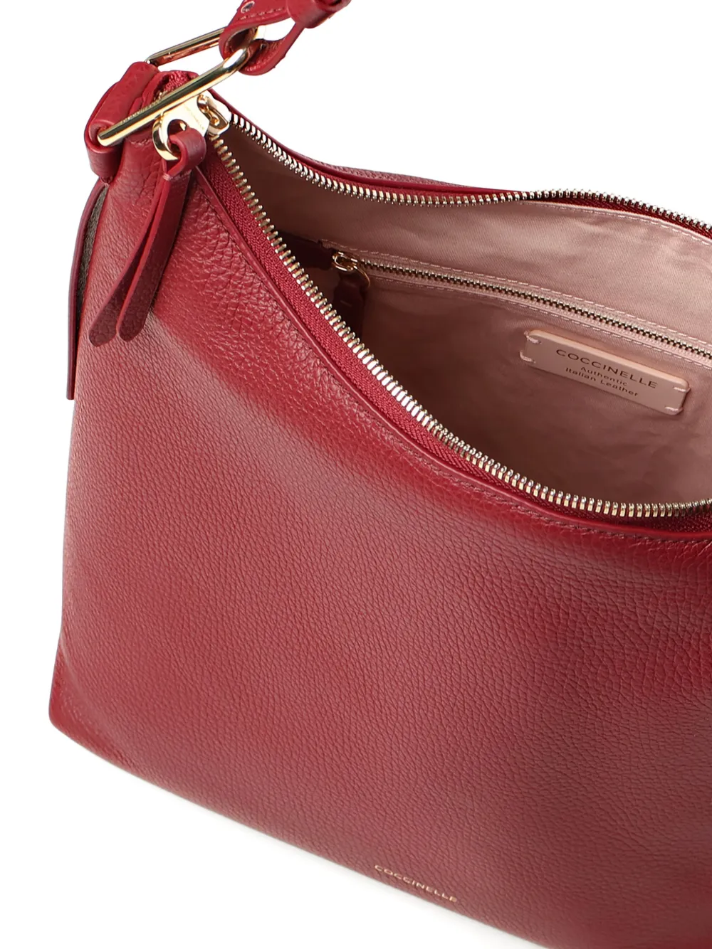 Coccinelle Leather Shoulder Bag In Red