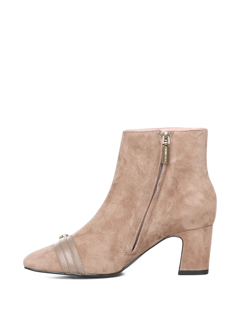 Coccinelle Nadja Suede Ankle Boots In Neutral