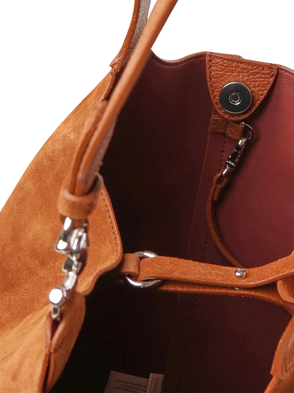 Coccinelle Shopper met ringdetail Bruin