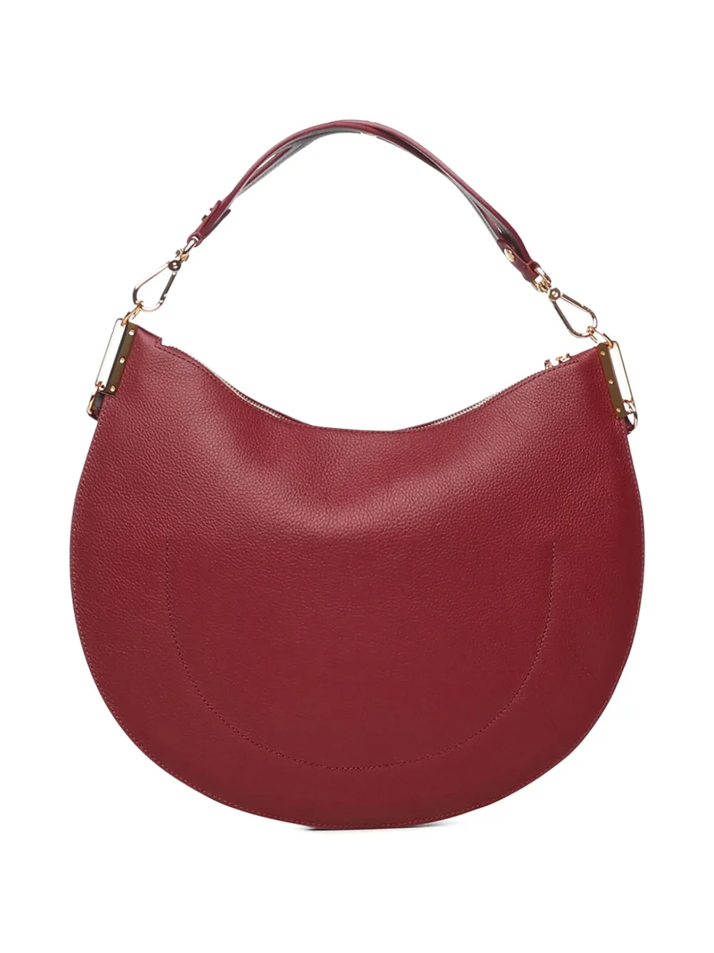 Coccinelle zip leather shoulder bag - Rood