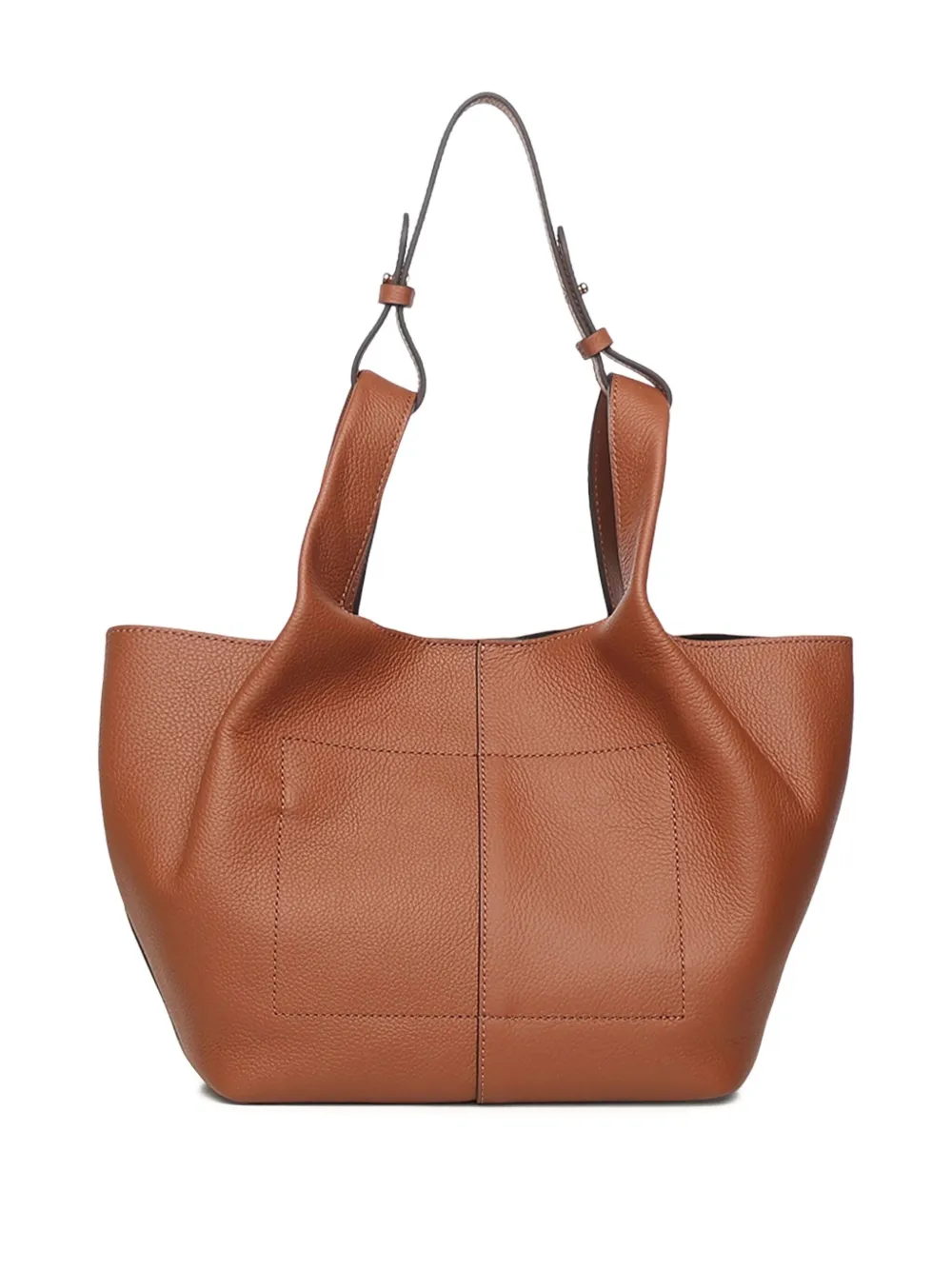 Coccinelle grained leather shoulder bag - Bruin