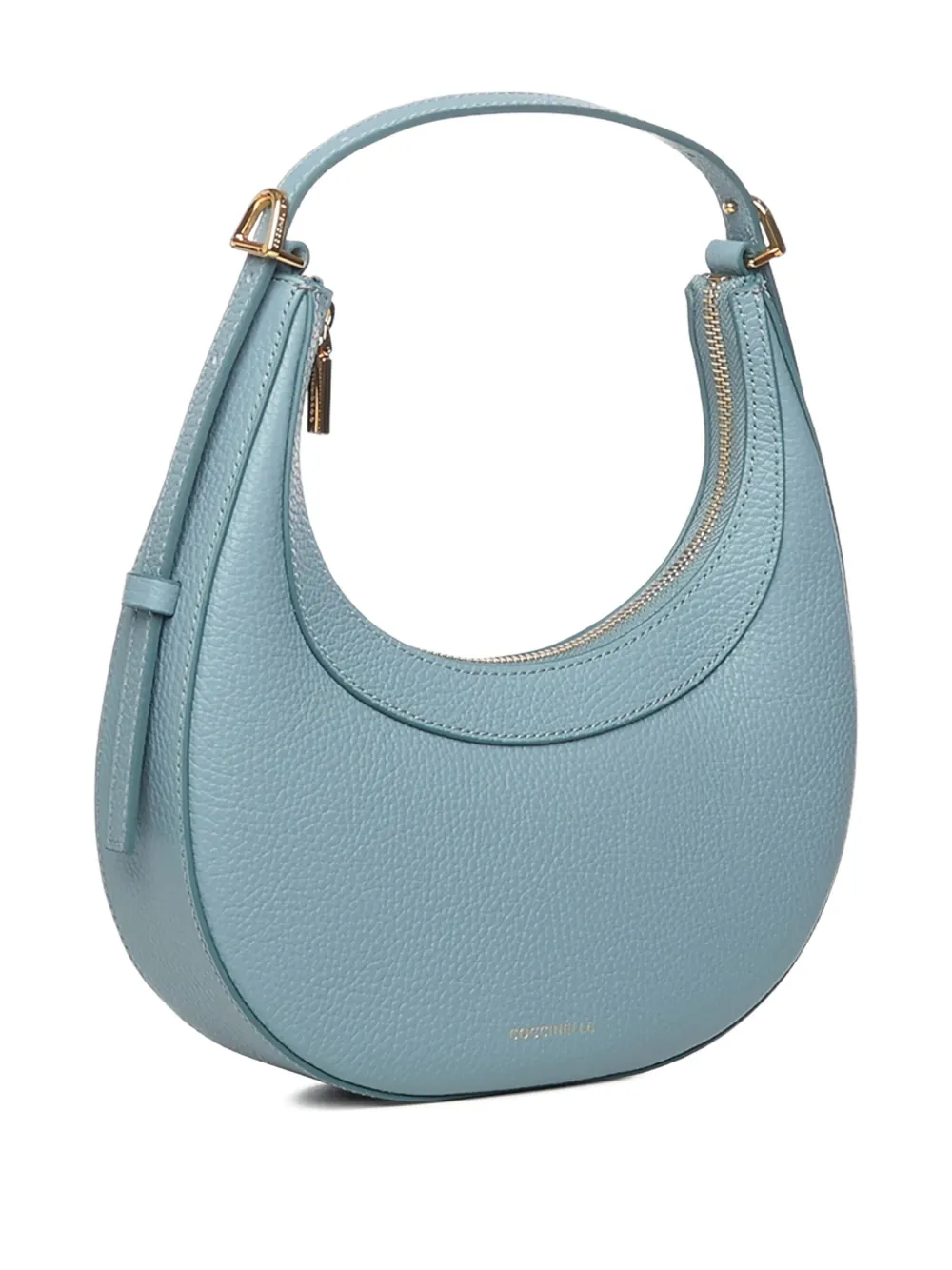 Coccinelle Leren shopper met ritssluiting Blauw