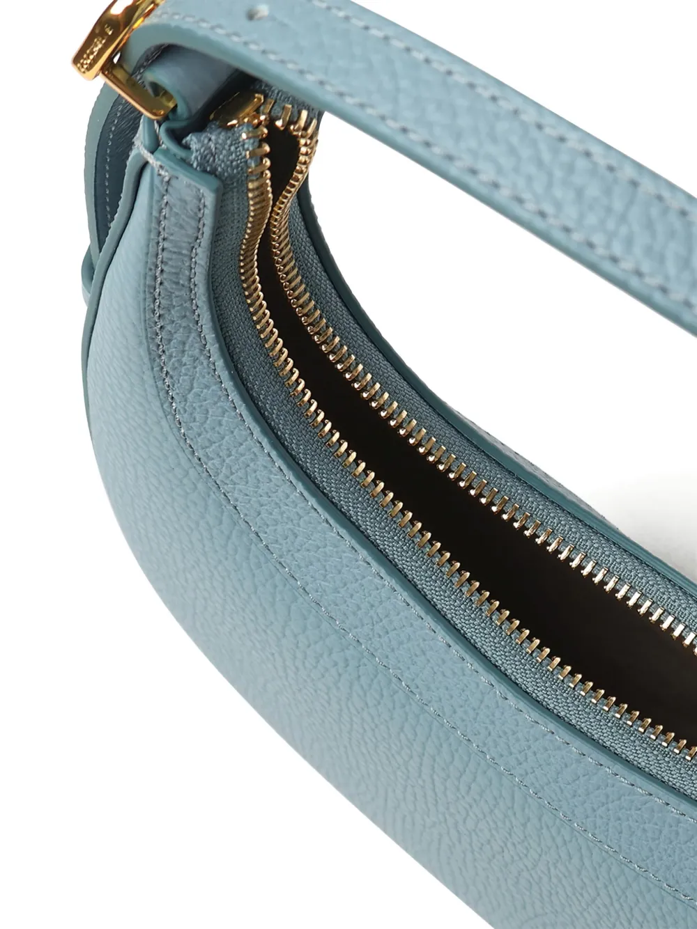 Coccinelle Leren shopper met ritssluiting Blauw