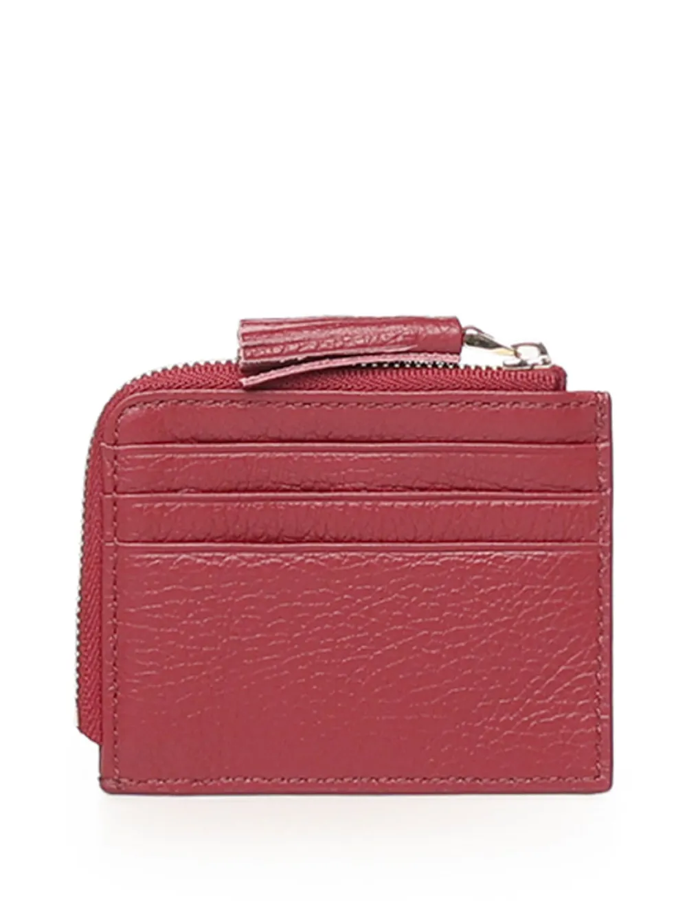 Coccinelle Zip Cardholder Wallet In Burgundy