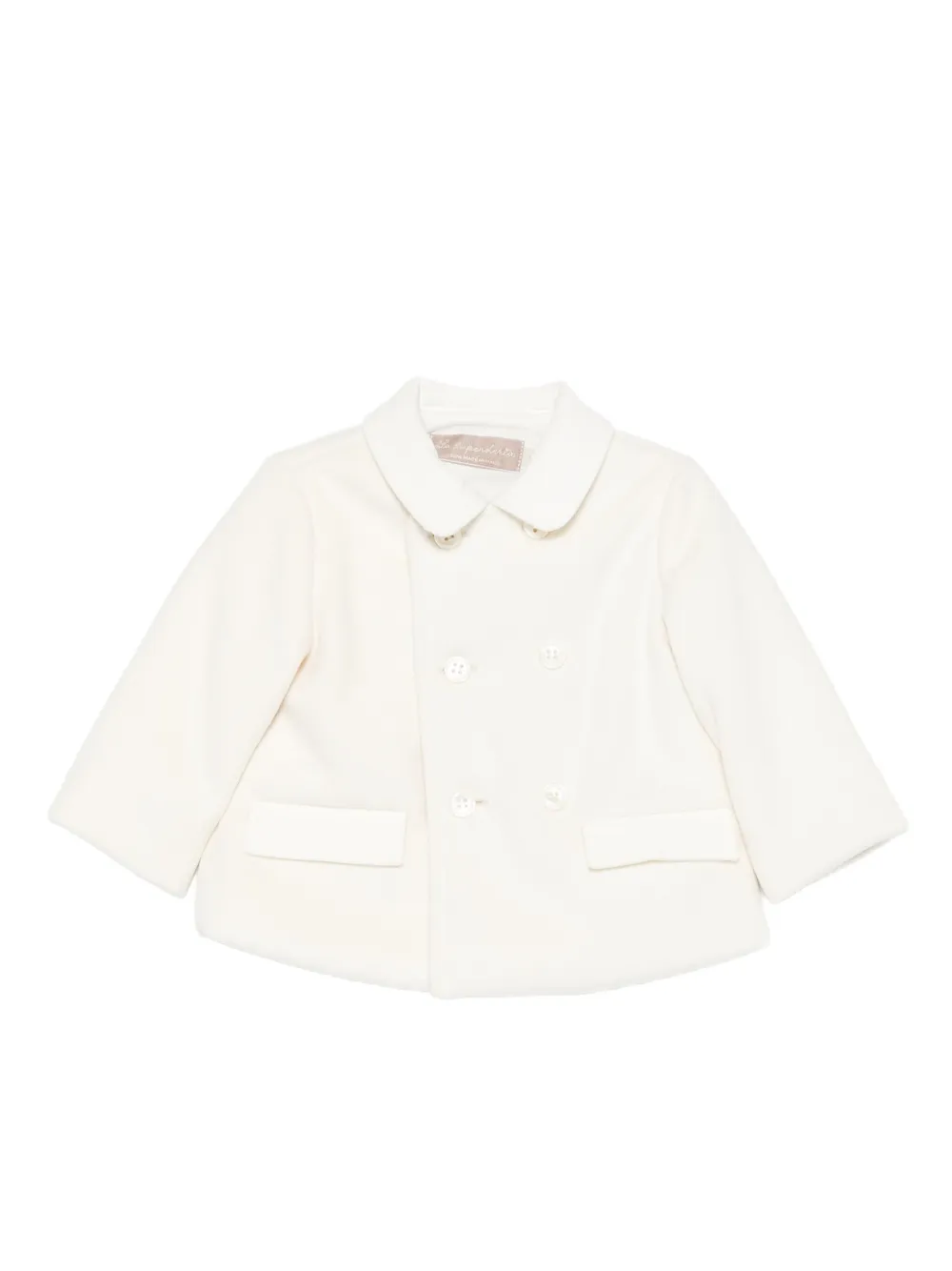 La Stupenderia abrigo con doble botonadura | blanco | Image 1