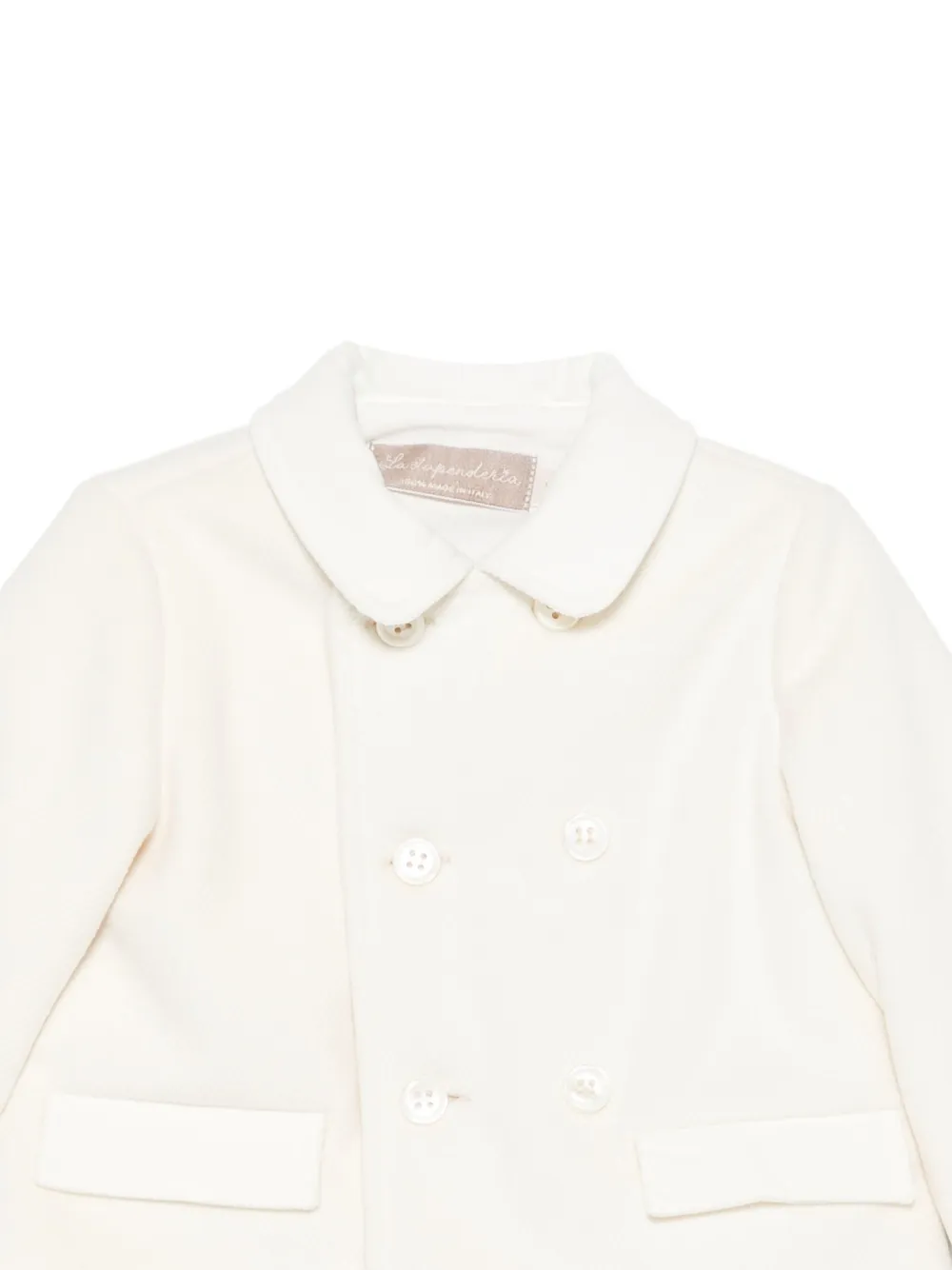 La Stupenderia Jas met dubbele rij knopen Wit
