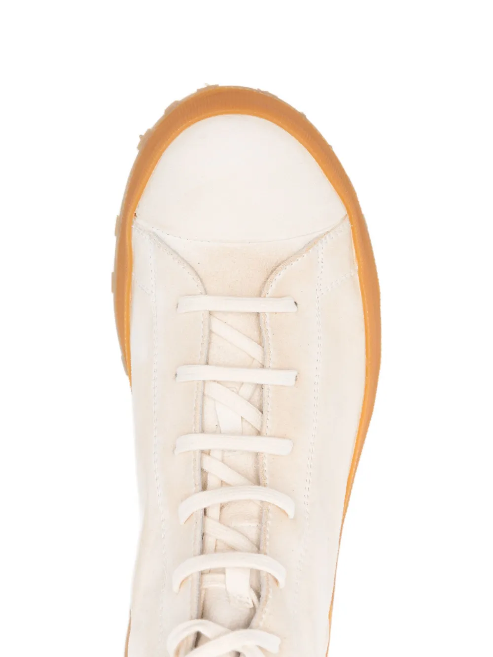 Shoto Lace-up High-top Boots In White