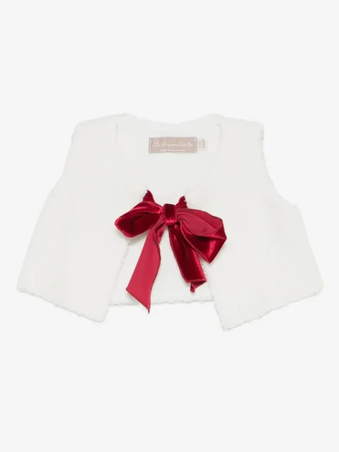 La Stupenderia bow-detail vest 