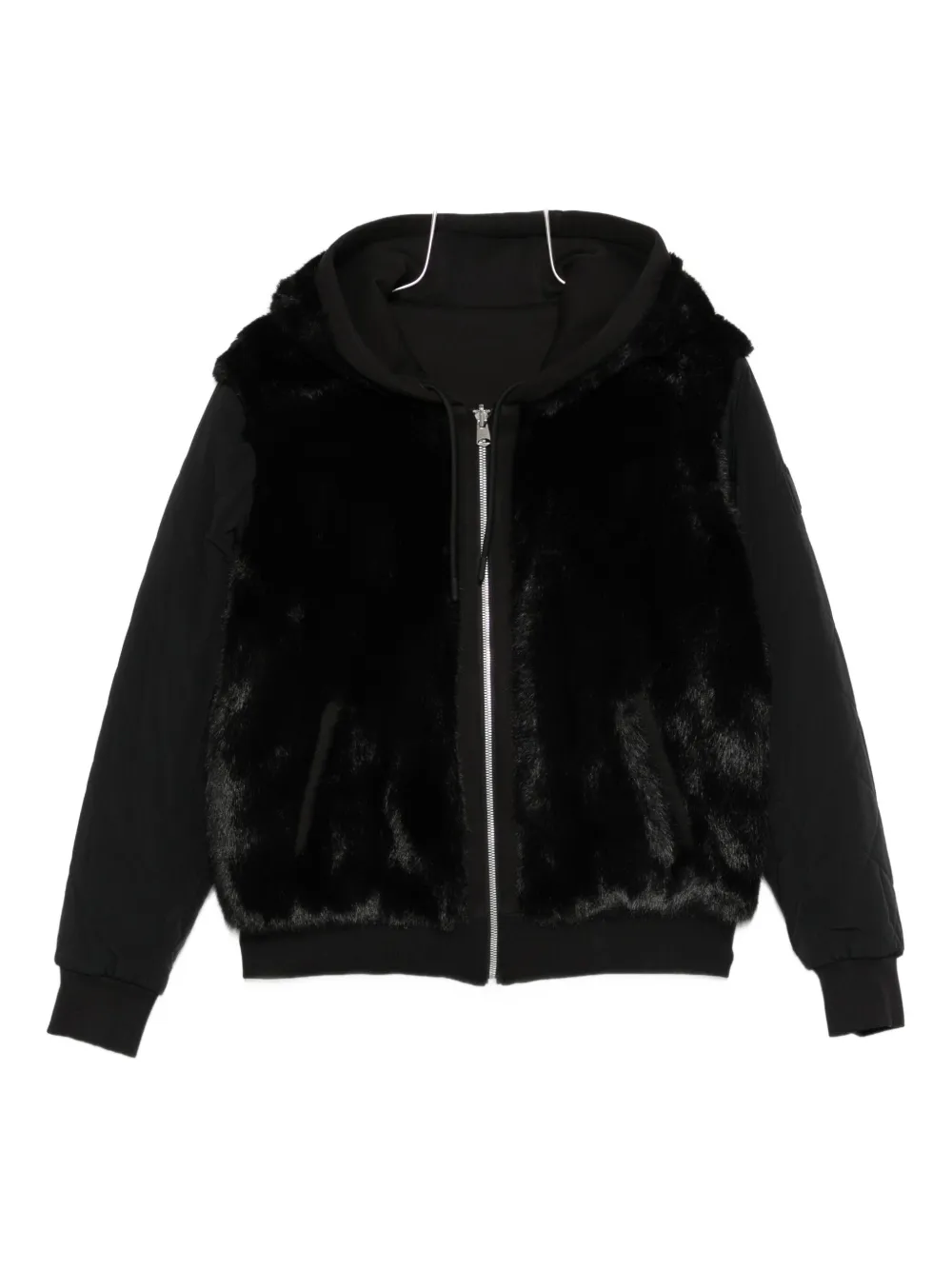 Mackage Gwendal Reversible Hooded Faux-fur Jacket In Black