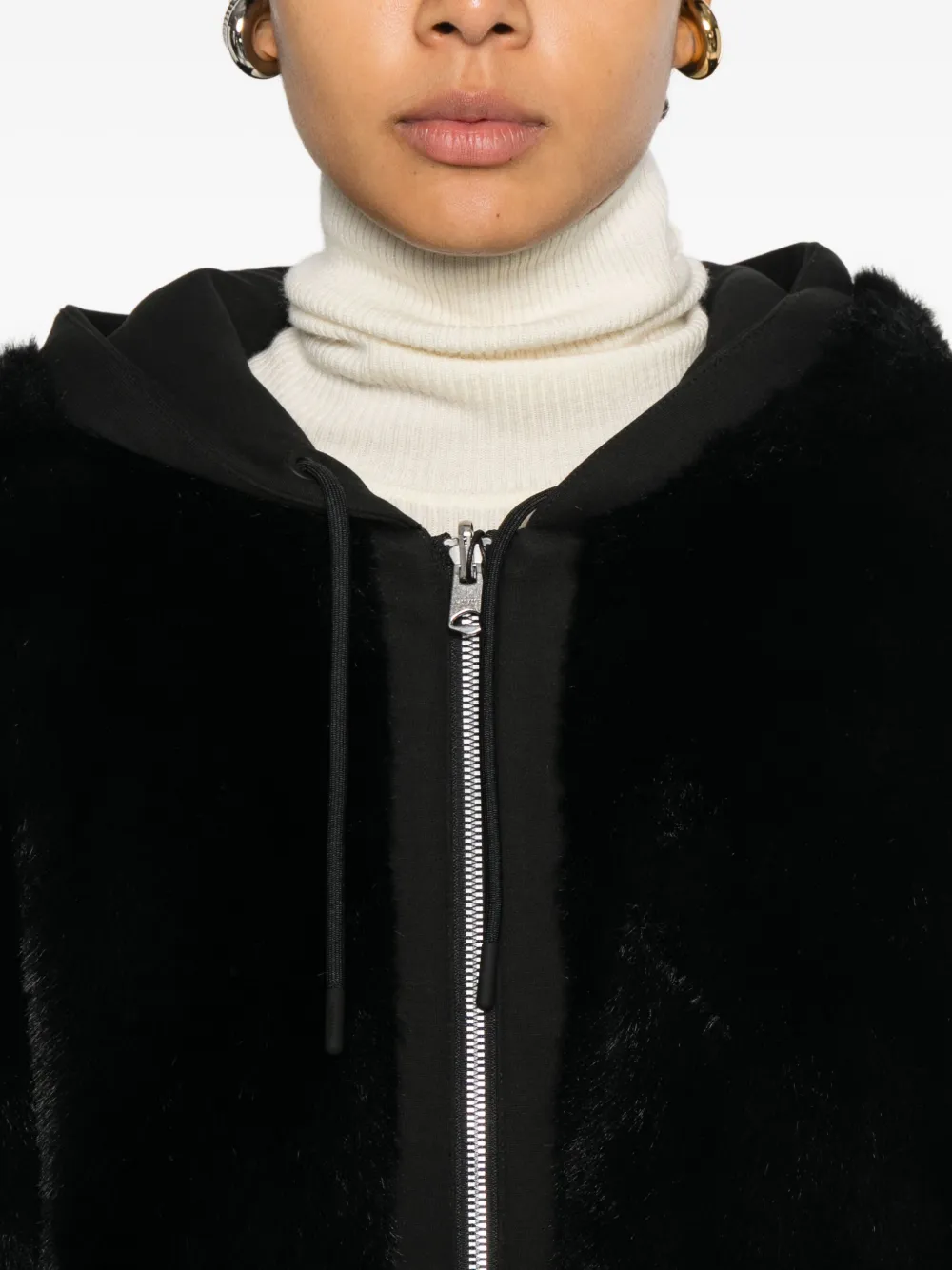 Mackage Gwendal Reversible Hooded Faux-fur Jacket In Black