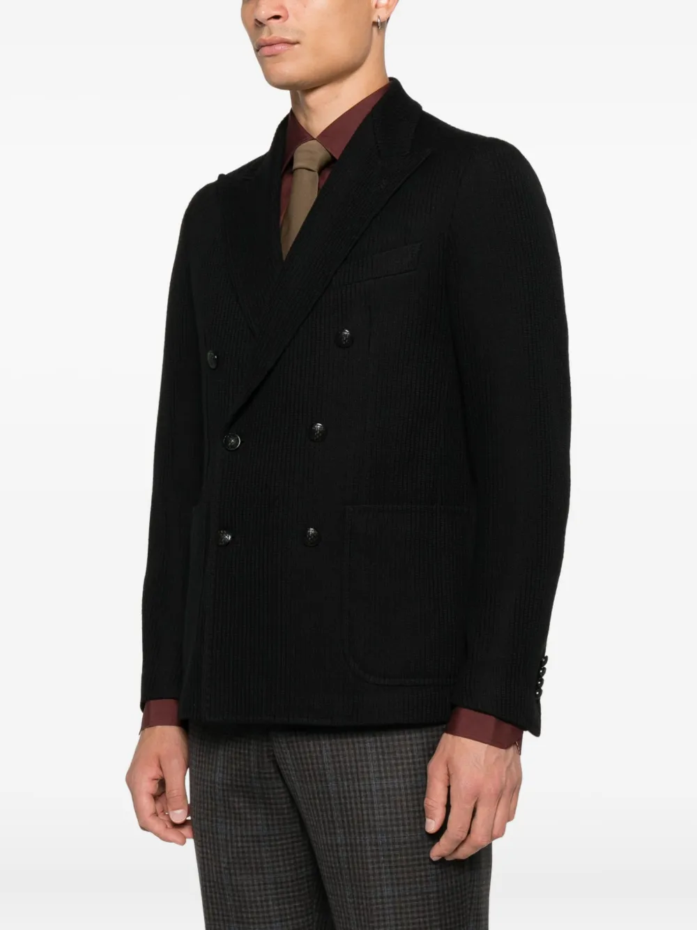 Tagliatore Gebreide blazer Zwart