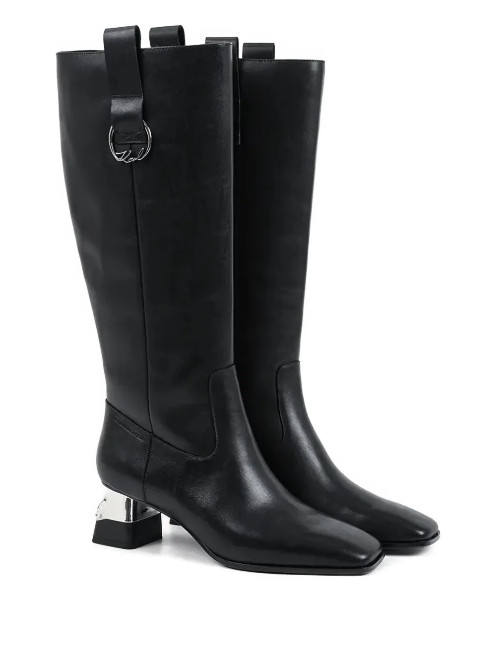 Karl Lagerfeld Kayla Knee-high Boots In Black