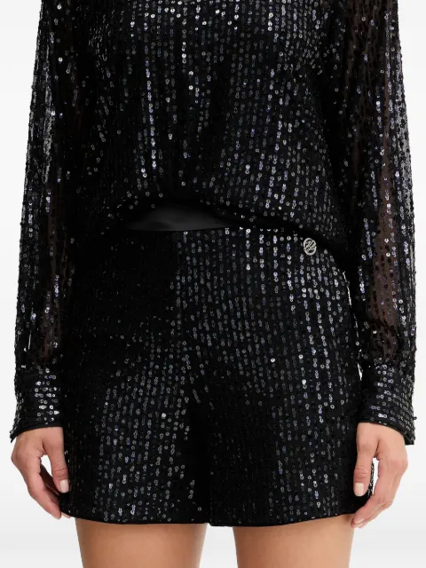 Karl Lagerfeld sequin logo shorts