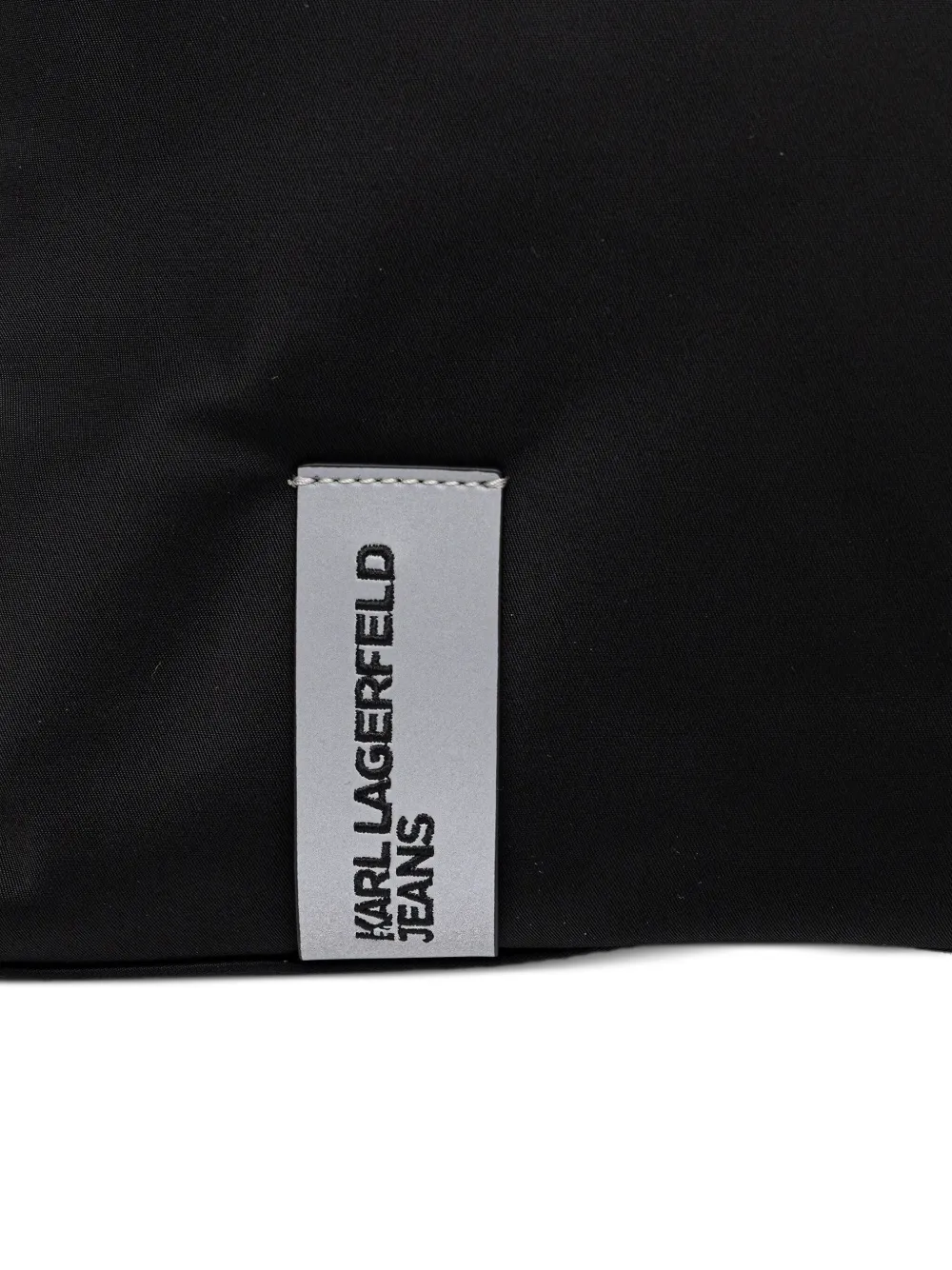 Karl Lagerfeld Jeans Shopper met logoband Zwart