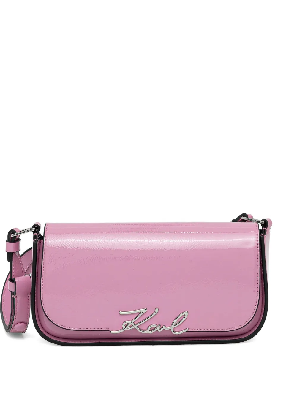 Karl Lagerfeld K/signature Shoulder Bag In Pink