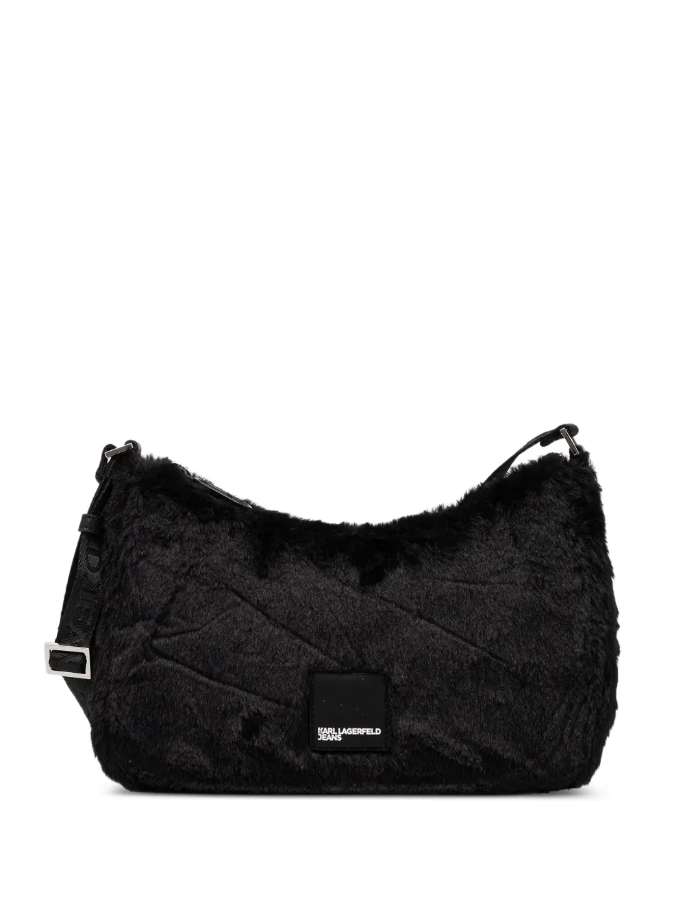 Karl Lagerfeld Jeans faux-fur cross body bag - Nero