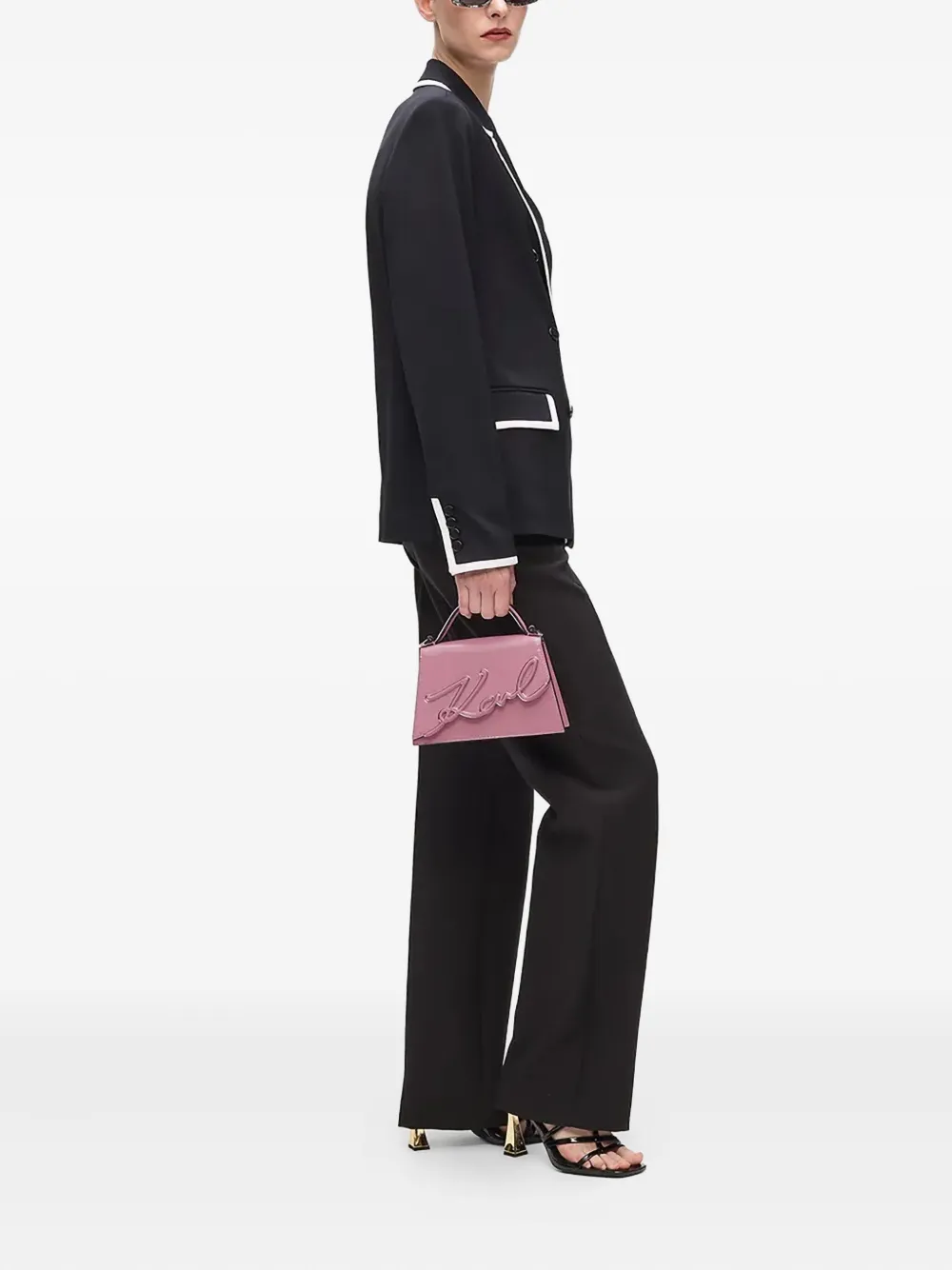Karl Lagerfeld small K/Signature tote bag - Roze