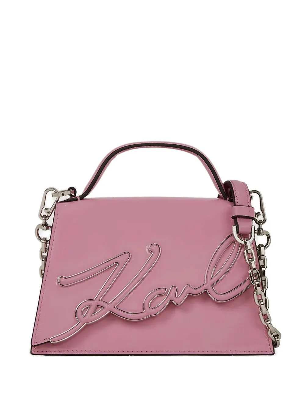 Karl Lagerfeld small K/Signature tote bag - ピンク
