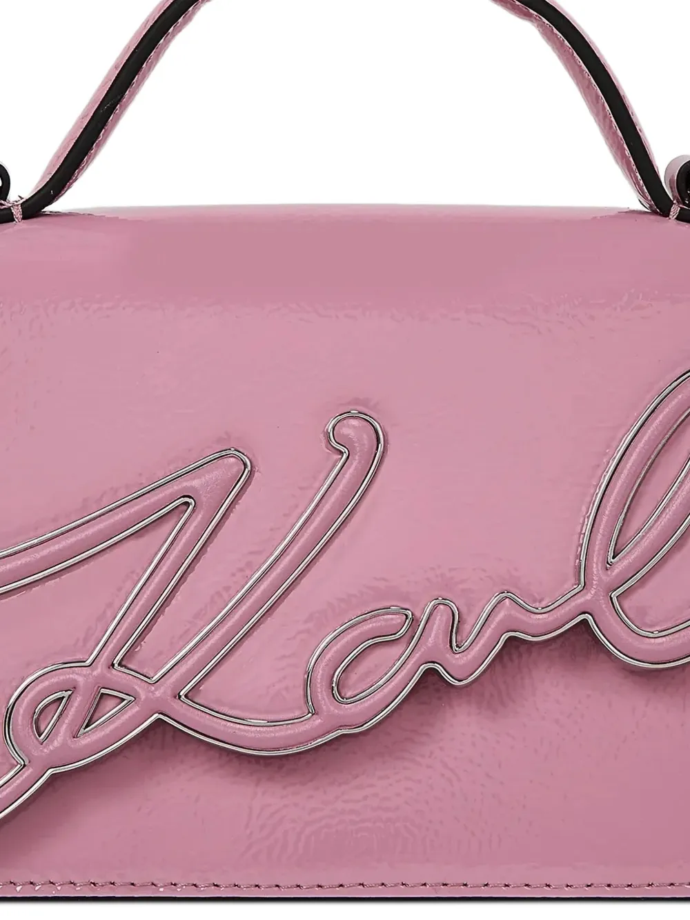Karl Lagerfeld K Signature kleine shopper Roze