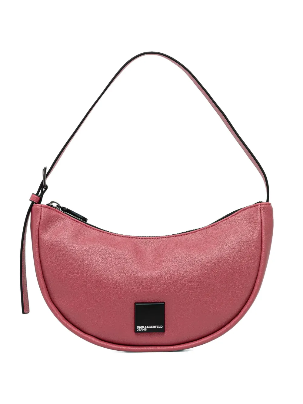 Karl Lagerfeld Jeans Klj Logo Half-moon Shoulder Bag In Pink