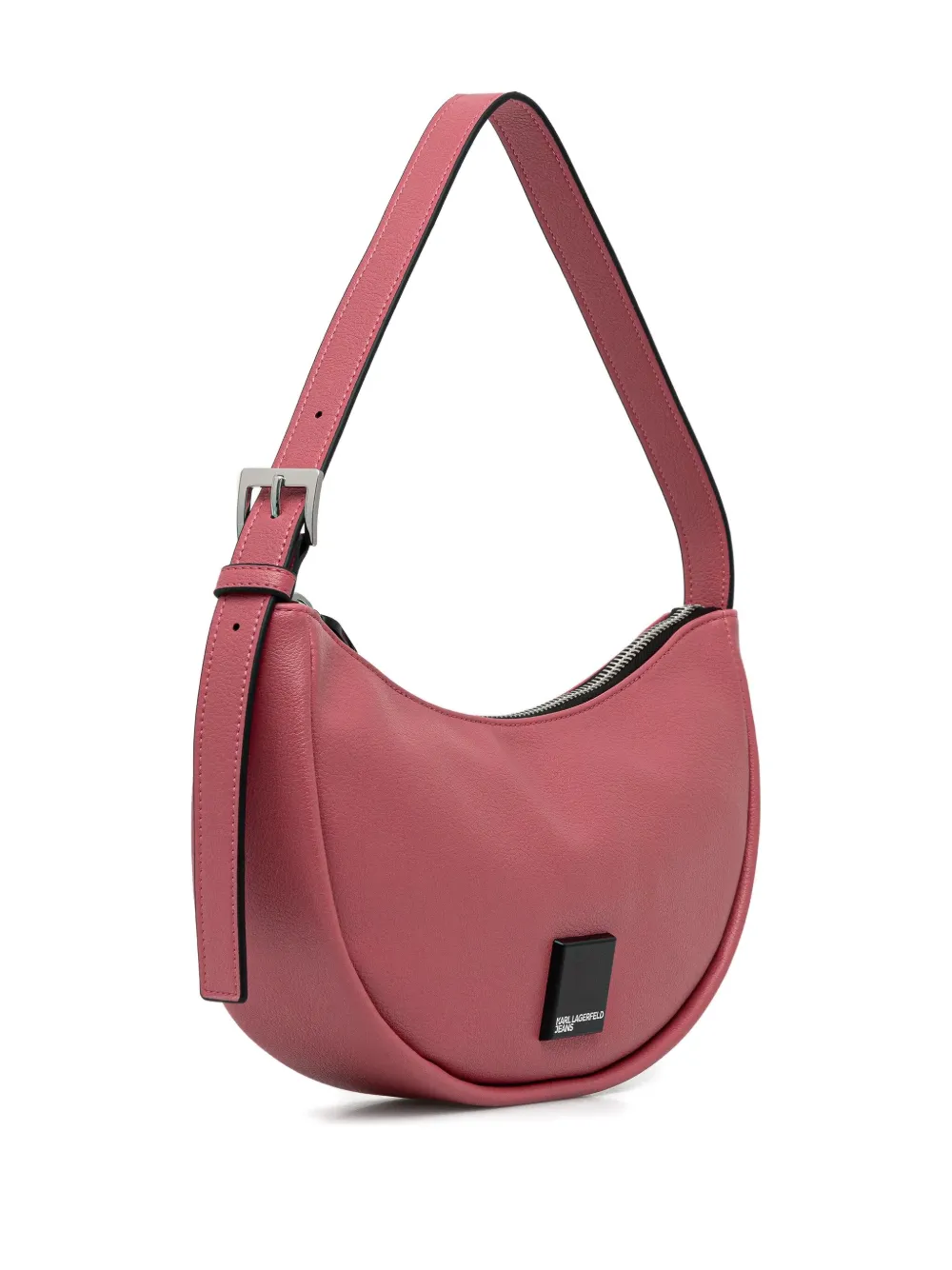 Karl Lagerfeld Jeans Klj Logo Half-moon Shoulder Bag In Pink