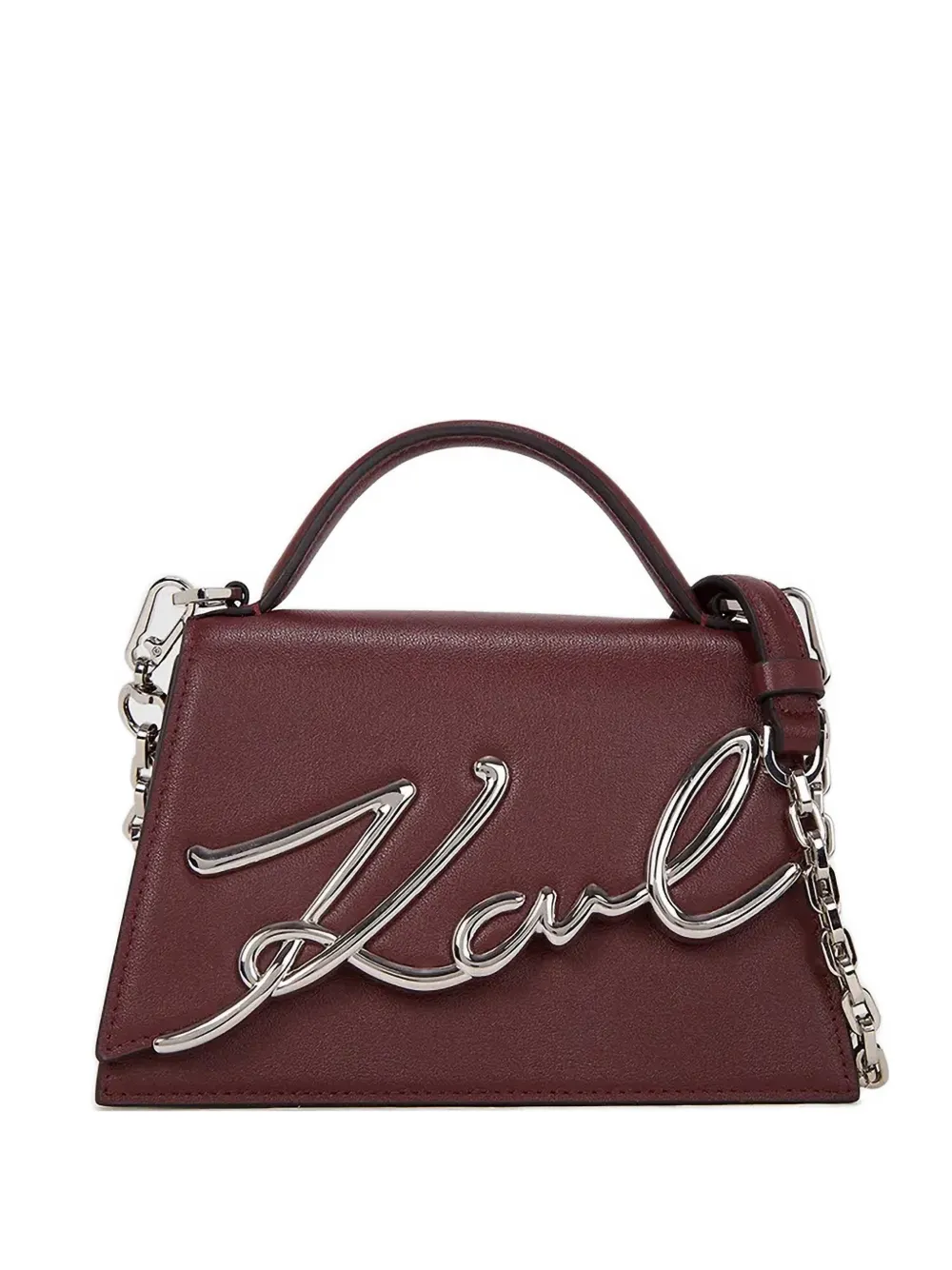 Karl Lagerfeld Small K/signature Tote Bag In White