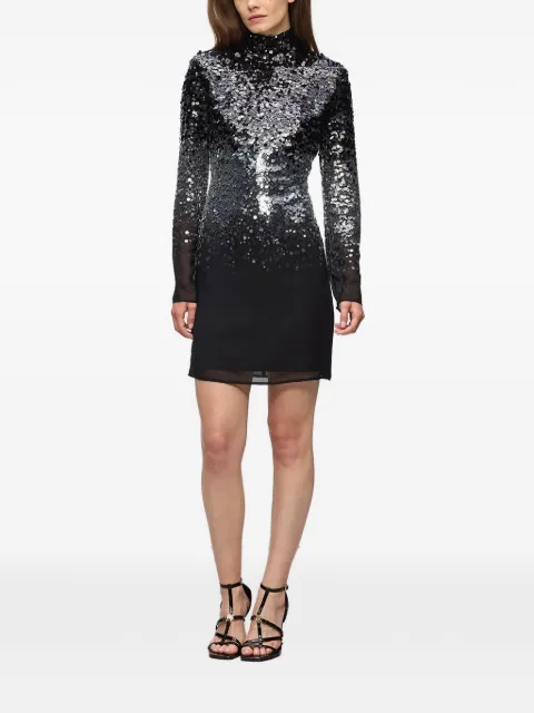 Karl Lagerfeld sequin-embellished long-sleeve mini dress