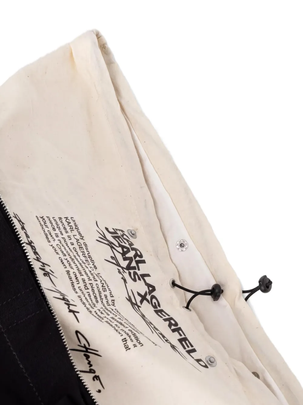 Karl Lagerfeld Jeans Shopper met opgestikte zak Zwart