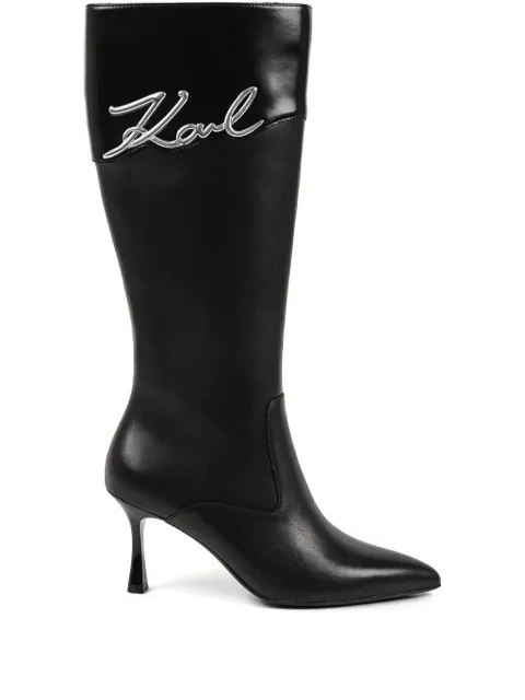 Karl Lagerfeld 80mm Sienna pointed-toe boots