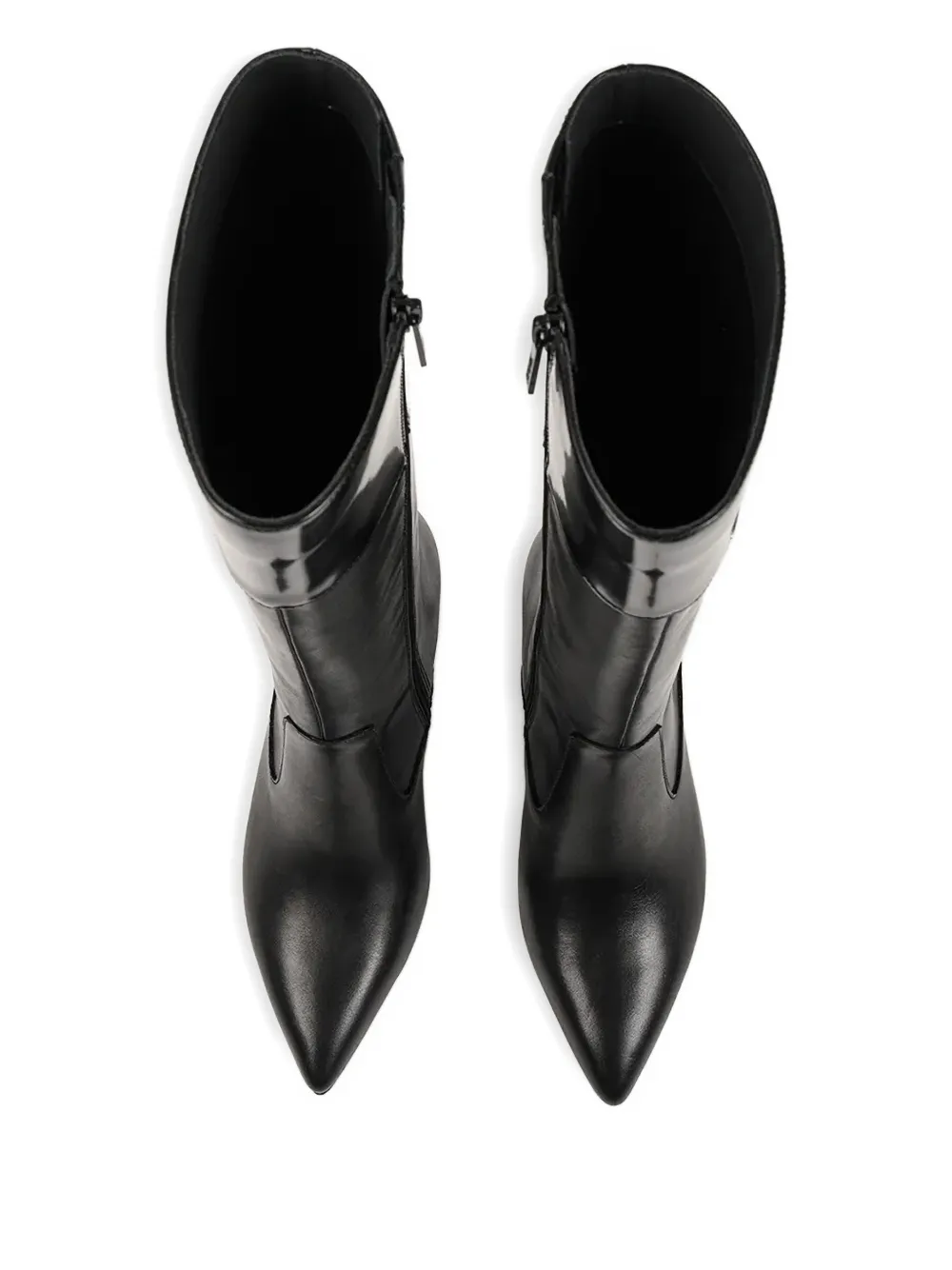 Karl Lagerfeld 80mm Sienna Pointed-toe Boots In Black