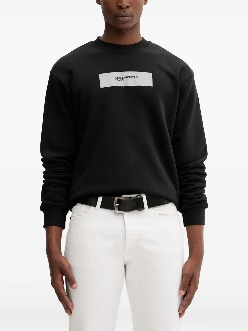 Karl Lagerfeld Jeans logo-detail sweatshirt | Black | Image 1