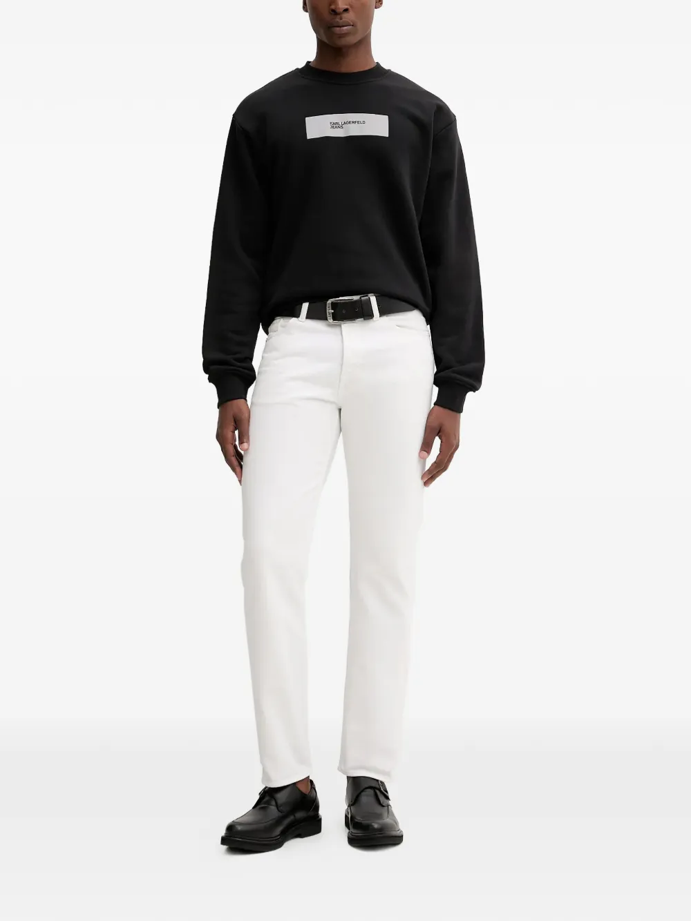 Karl Lagerfeld Jeans logo-detail sweatshirt - Zwart