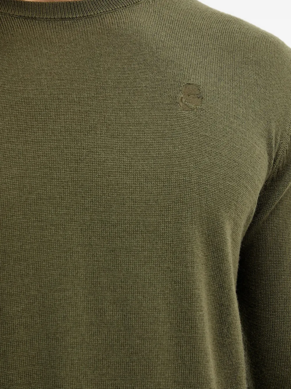 Karl Lagerfeld Trui met ronde hals Groen